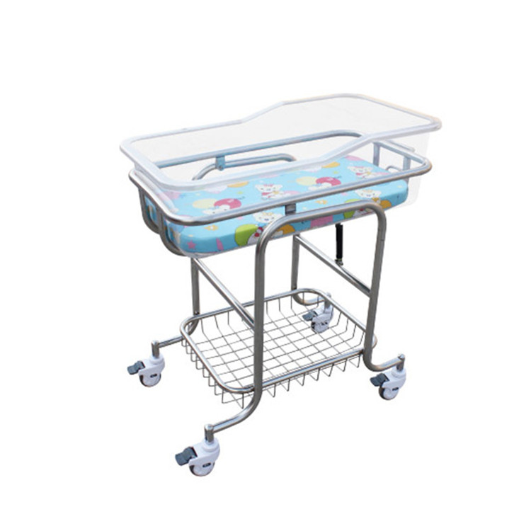 产房宝宝医用婴儿床 车手推车床月子中心会所abs透明护理床新生儿