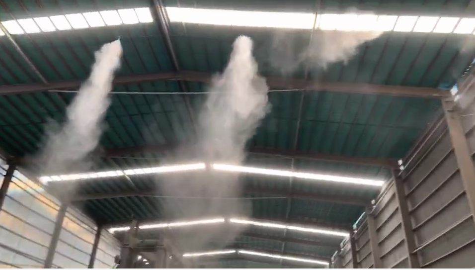 桂林市工厂喷雾系统现场示意图