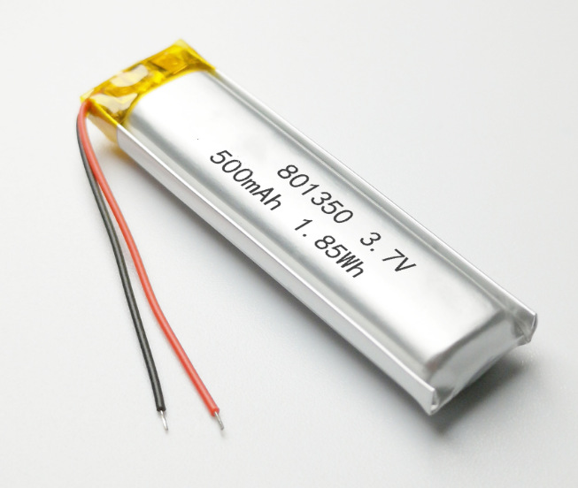 厂家供应801350-500mah聚合物锂电池 录音笔3.7V 美容仪器 锂电池