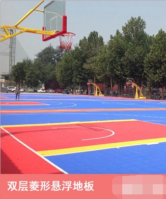 PVC地板 PVC悬浮地垫 图案拼接 防滑*地板幼儿园篮球场供应
