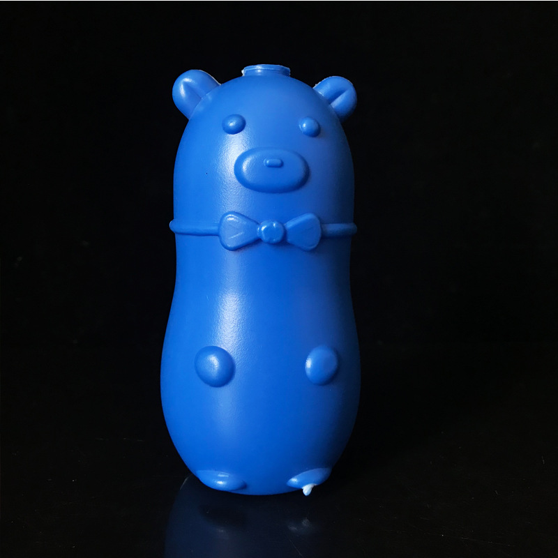 蓝泡泡洁厕灵塑料瓶 马桶清洁杀菌剂包装瓶 蓝泡泡塑料瓶 洁厕宝瓶子 小熊塑料瓶 洁厕液清洁剂塑料瓶