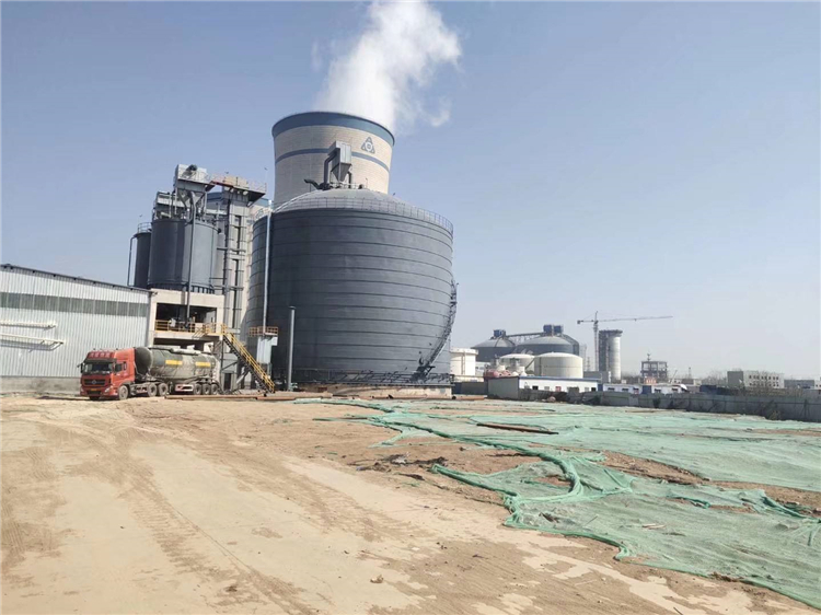 潮州市10000吨粉煤灰钢板库建造安装过程及方法