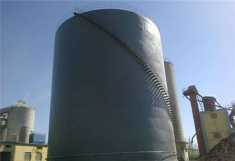 辽宁1万吨粉煤灰钢板库建造安装过程及方法