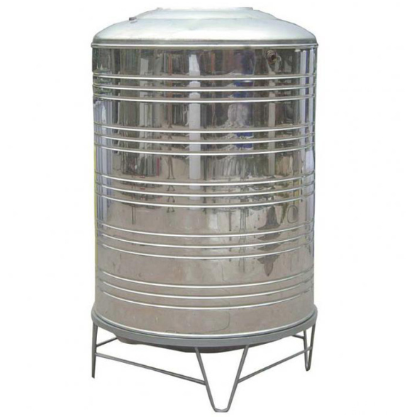 2吨304不锈钢水箱瓦楞圆形储水罐厂家定制供应2000升