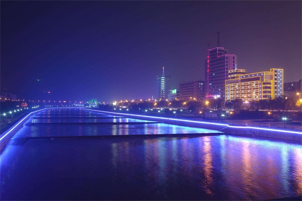 郑州河道景观亮化工程，用灯光编织城市的梦