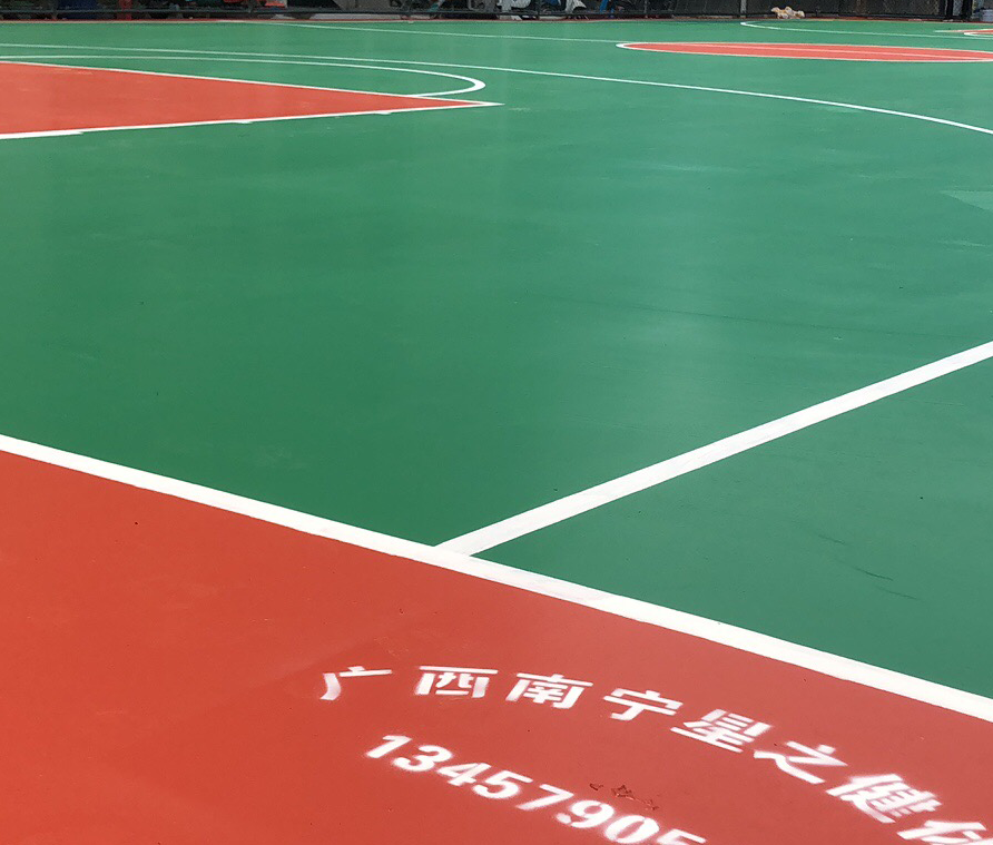 3mm硅pu篮球场材料 广西弹性硅PU篮球场面层施工