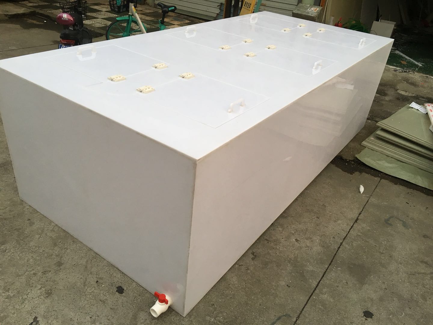 pp板材白色塑料板定制垫板防水鱼箱聚丙烯PE水箱板窗台加工
