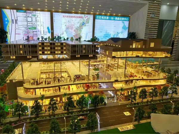 盐城工业园模型制作扬州商业综合体沙盘全景视觉