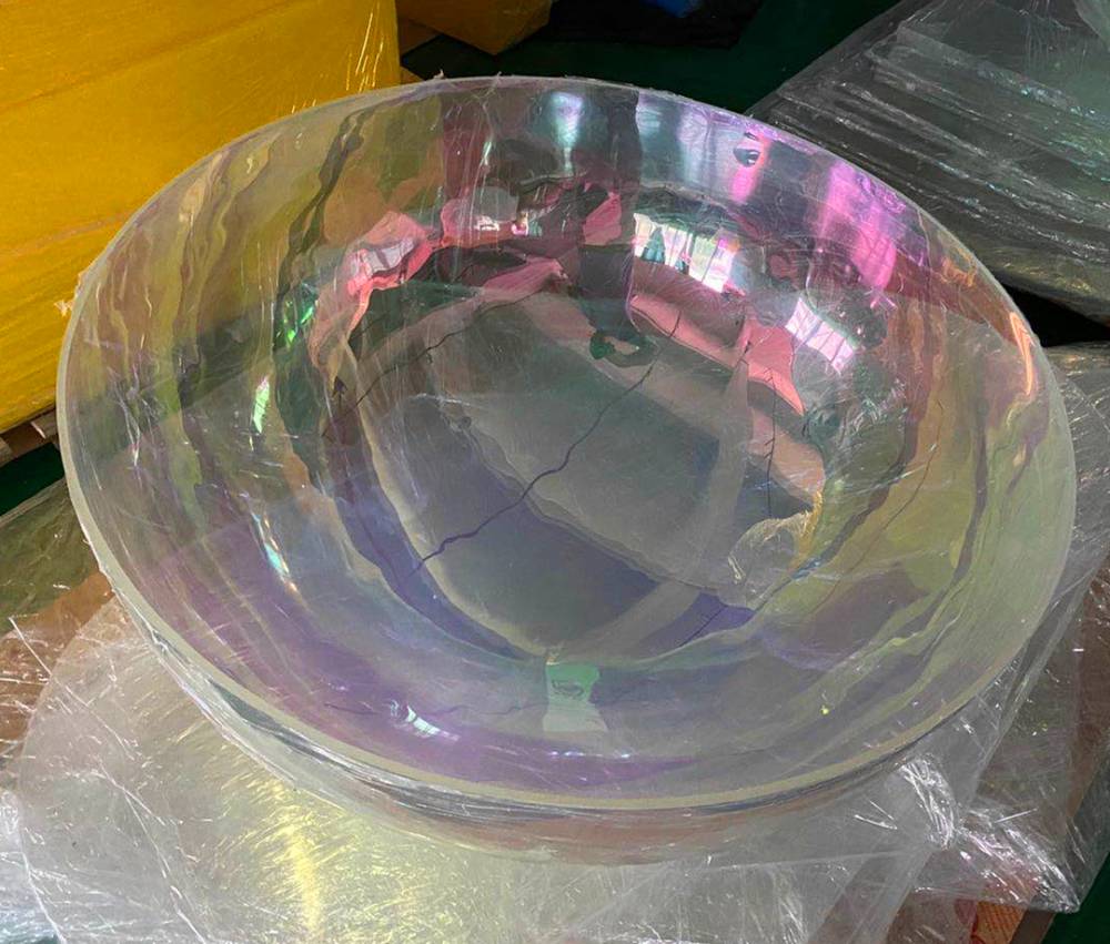 工厂定制供应亚克力透明 实色半球 **玻璃磨砂半球 35cm透明半球形猫窝 亚克力太空球型舱罩
