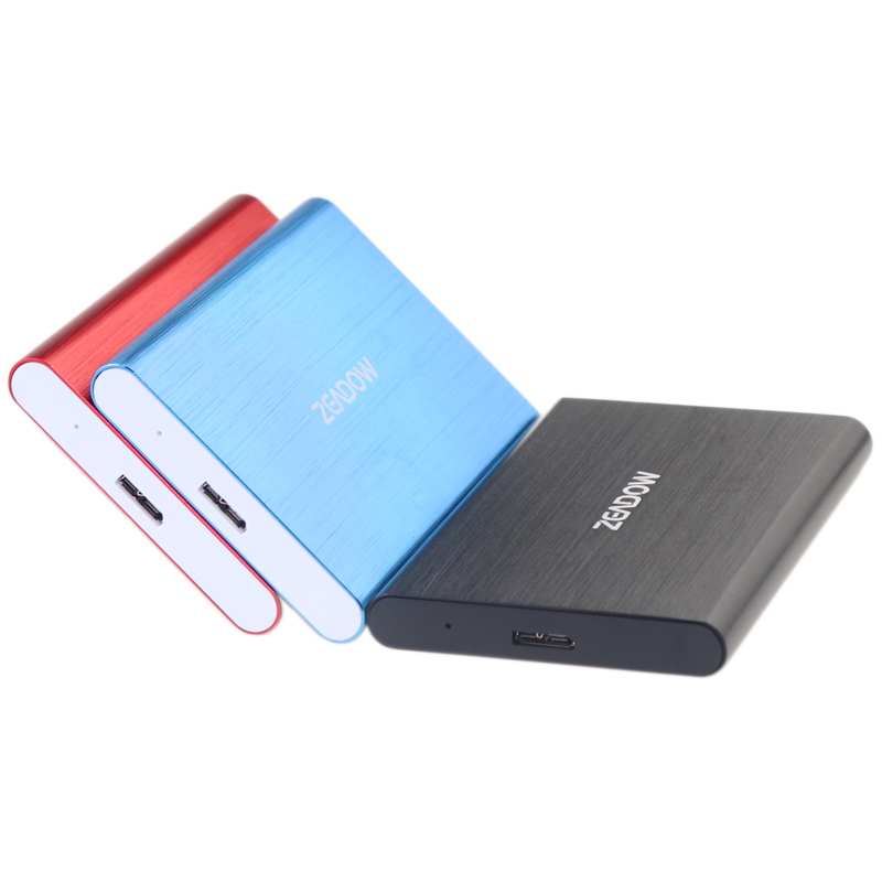 2.5寸SATA移动硬盘盒USB3.0拉丝金属免工具安装SSD固态硬盘盒