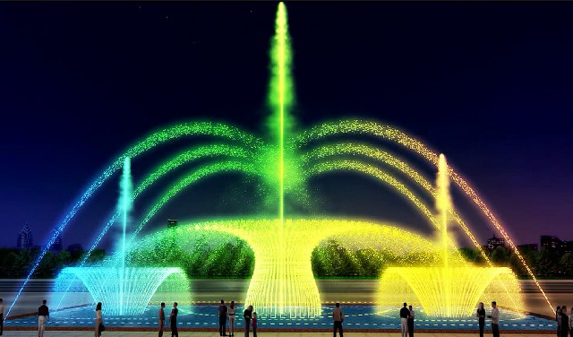 成都公园喷泉