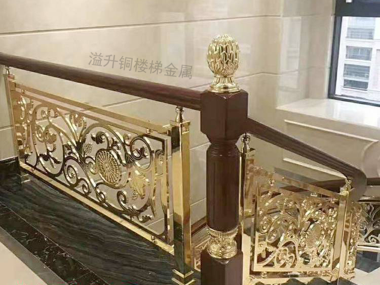 蚌埠个性铜艺楼梯围栏