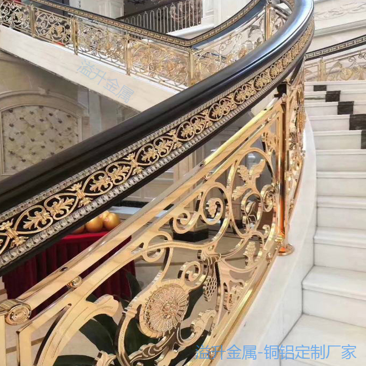 北京别墅铜楼梯栏杆