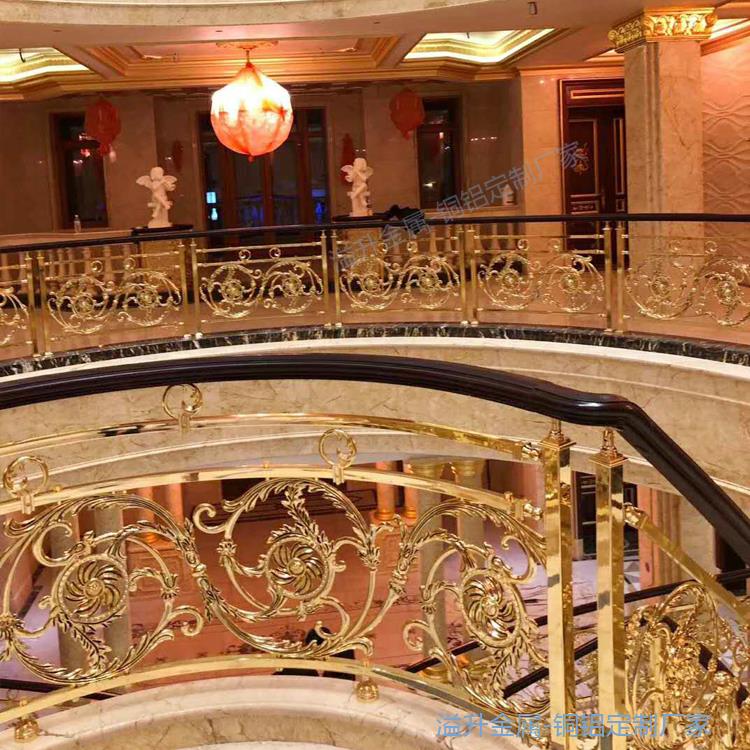 北京安装铜楼梯护栏