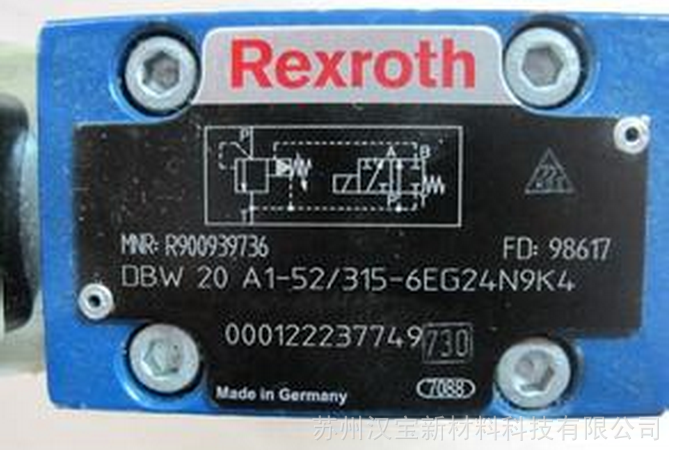 Rexroth电磁溢流阀DBW10A1-5X/100-6EW230N9K4力士乐R900778046