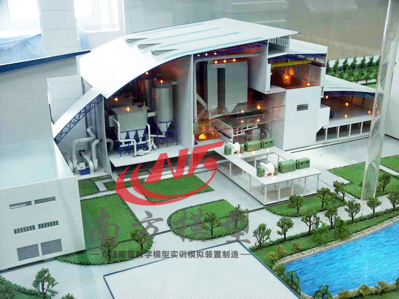 宁波火力发电装置模型600MW机组火力发电厂整体模型