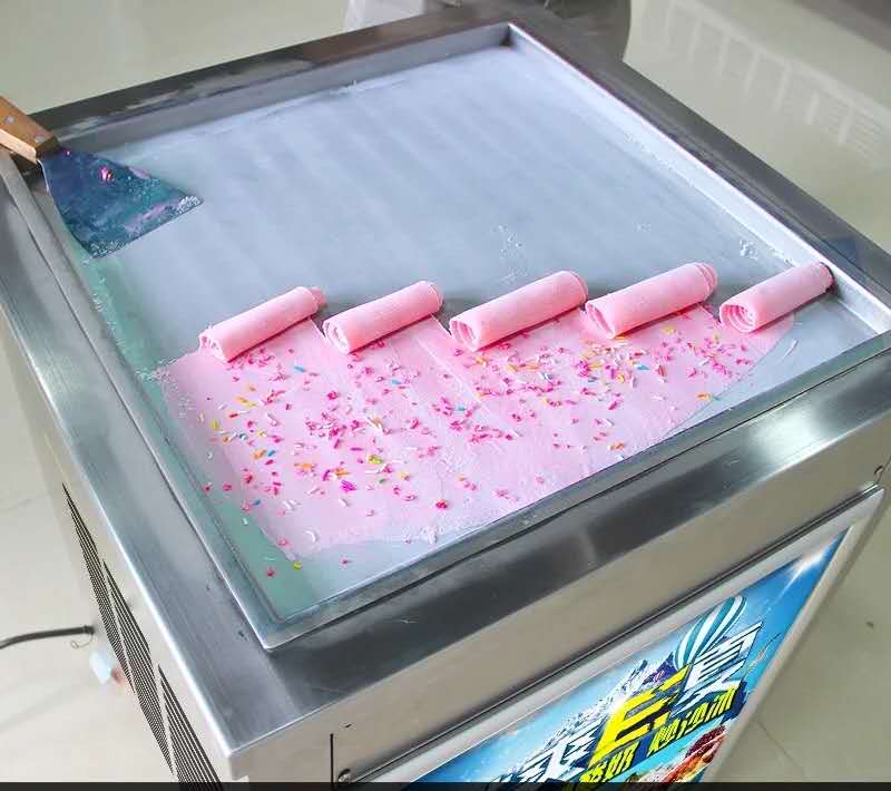 泰式炒酸奶阜南炒冰机多少钱哪有卖双锅炒冰机全自动炒冰机价格