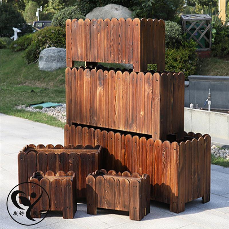 天津碳化木花箱