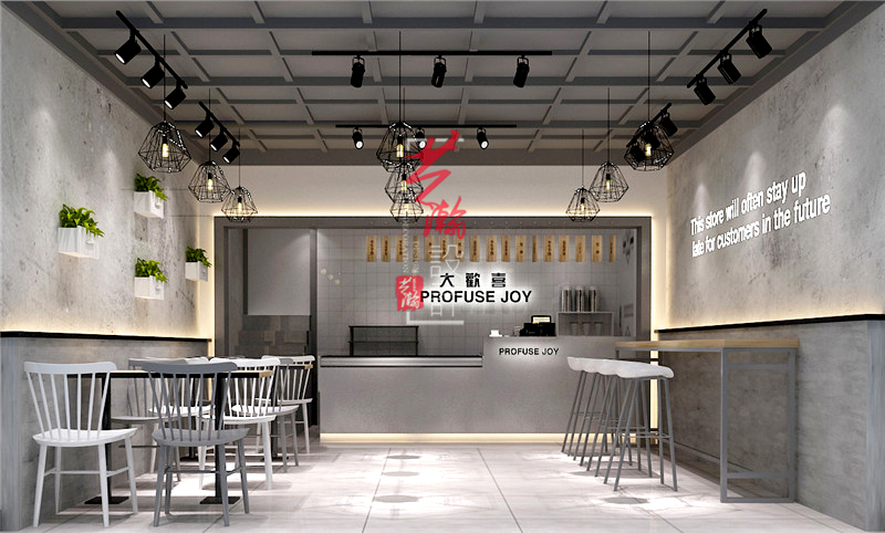 餐饮连锁SI品牌设计餐厅酒吧主题餐厅餐饮档口效果图装修设计