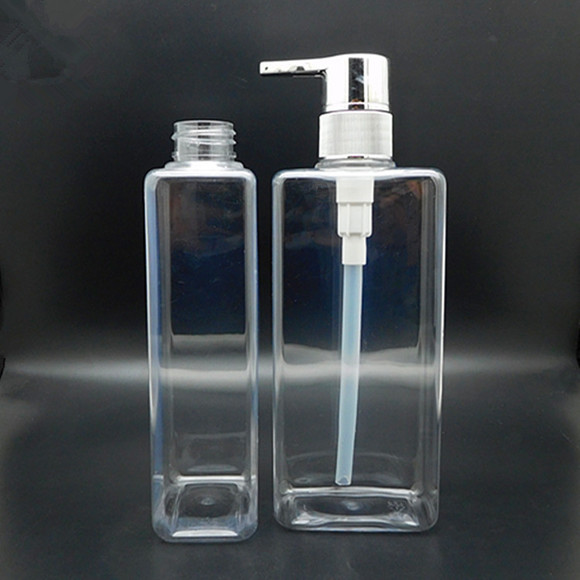 厂家直供400ml四方瓶扁瓶 沐浴瓶 通用PET包装瓶