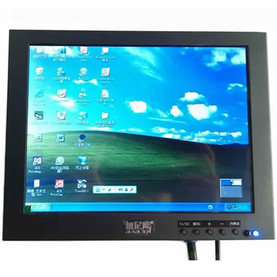 8寸显示器工业监控调式显示屏VGA高清BNC监视器车载RCA可选十字线