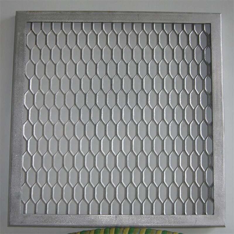 L型边框铝板网定制 铝网幕墙