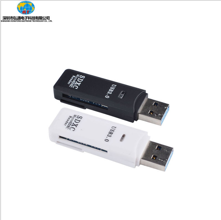厂家直销 USB3.0高速读卡器 otgTFMicroSD手机电脑多功能读卡器