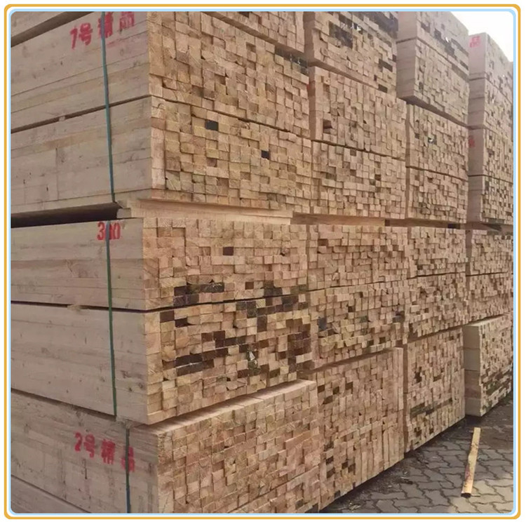 咸阳市工程口料建筑材料木方 松木木方进口木方厂家 建筑木方