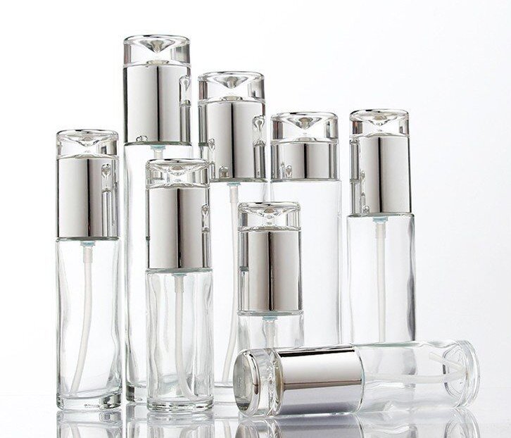 化妆品用玻璃瓶装-玻璃瓶丝印喷漆厂-乐鑫玻璃