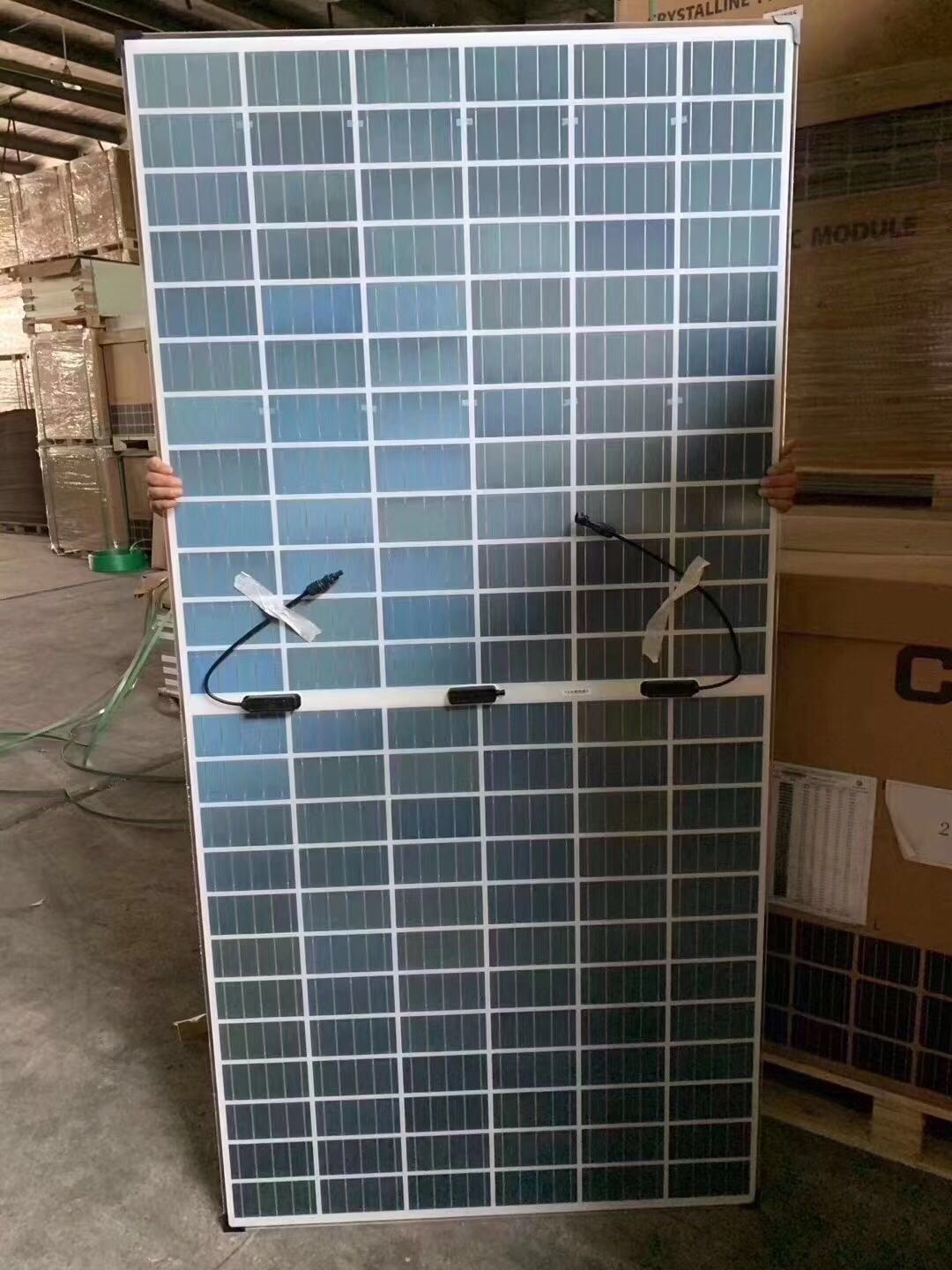 厂家直销海泰双玻双面带框410瓦太阳能组件