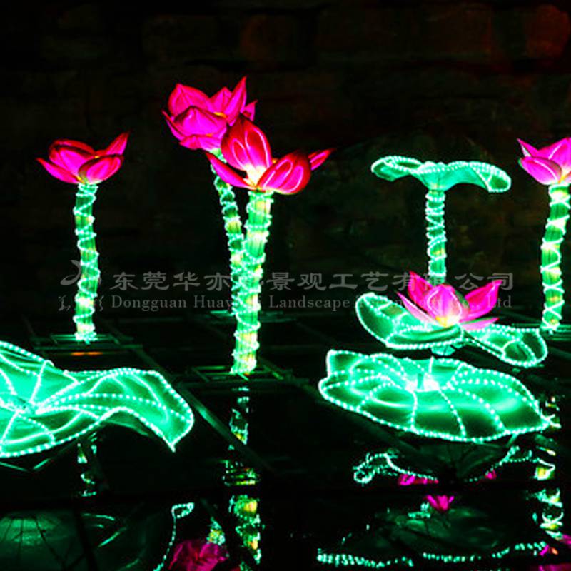 中秋节花灯设计水下彩灯到客户现场制作免费提供设计策划丝绸