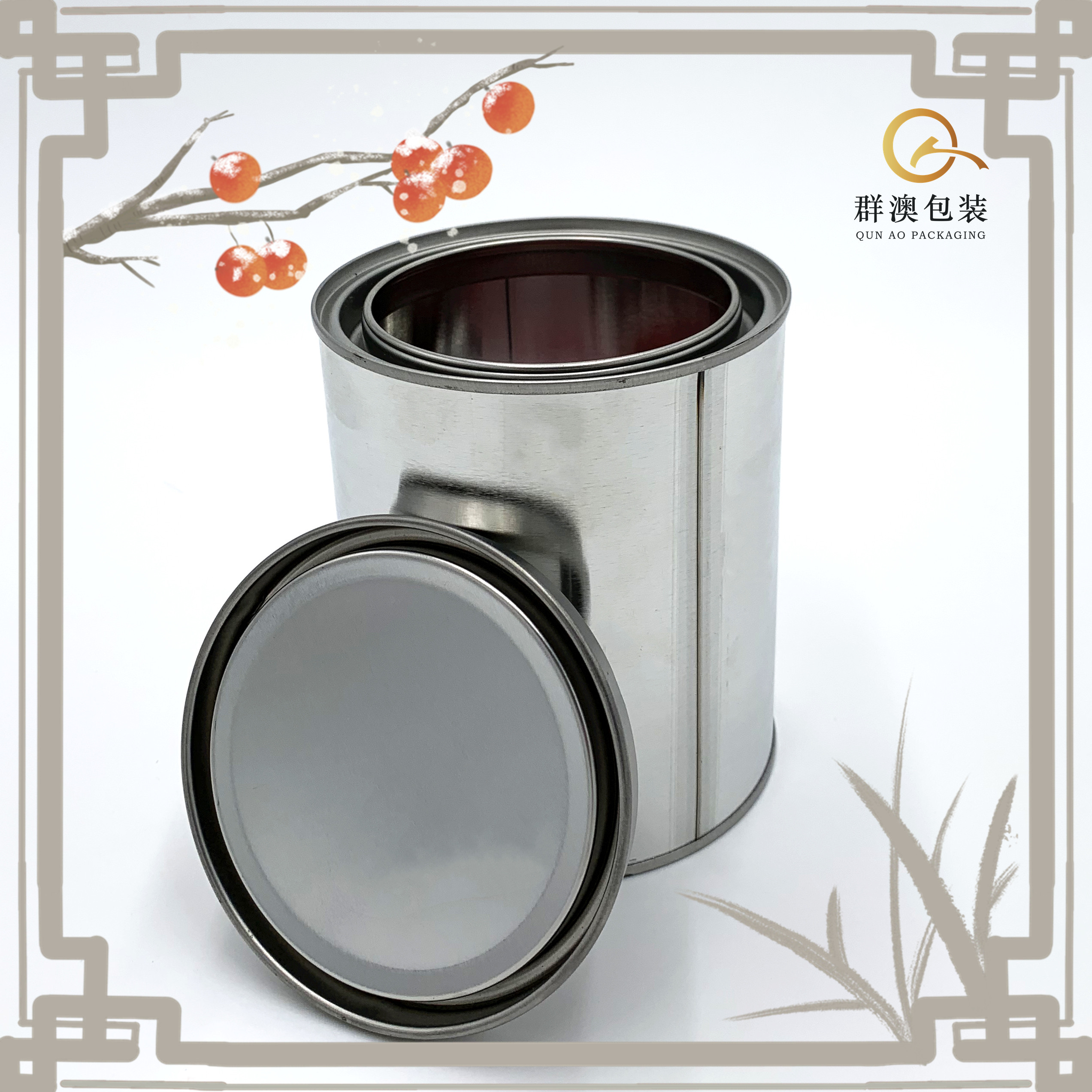 厂家直销 1L圆罐 1kg样品罐 铁罐 金属罐 油漆桶 化工罐