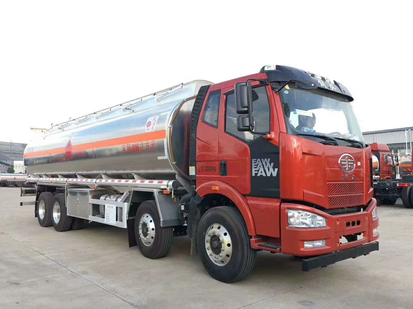 解放油罐车解放J6铝合金运油车20吨油罐车