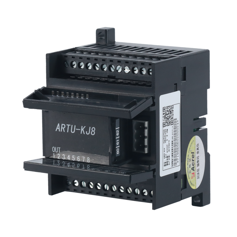 安科瑞组合单元遥信遥控ARTU-KJ8,8路开关采集和9路继电器输出信号采集1路RS485通信
