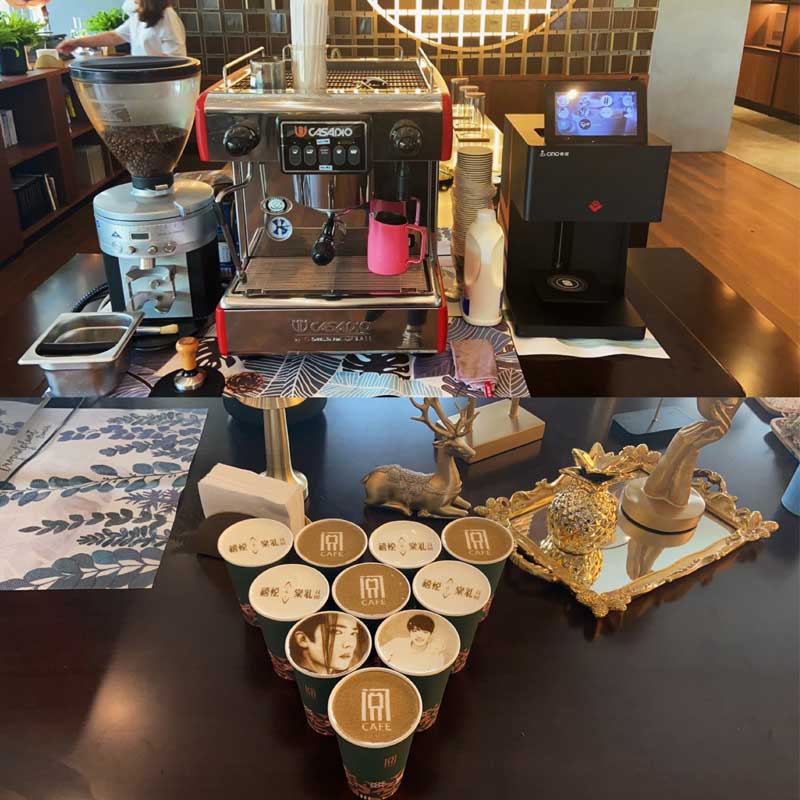 上海3D咖啡拉花打印机租赁 展会咖啡机出租 手冲咖啡制作