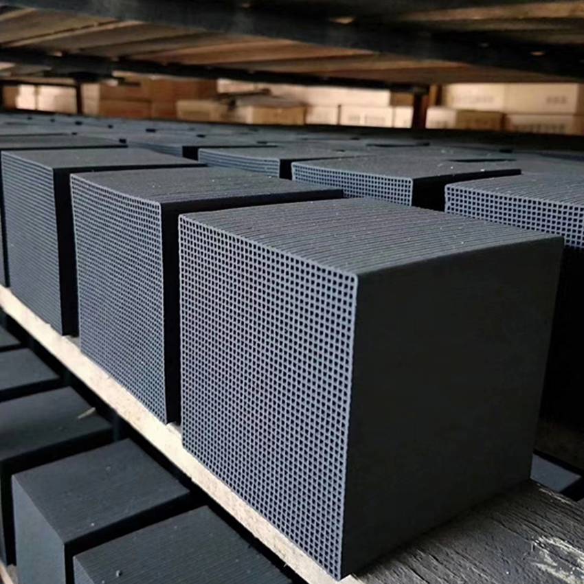 防水型蜂窝活性炭 东沃100×100×100方块活性炭