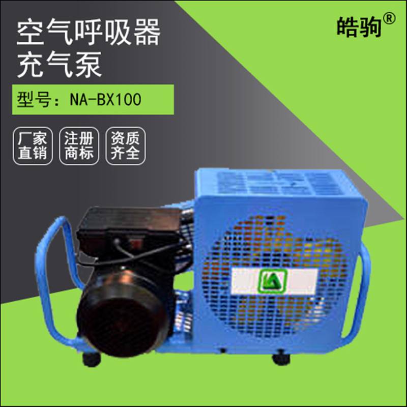 上海 皓驹 正压式空气呼吸器充气泵 高压空气充填泵 便携式充气泵100L