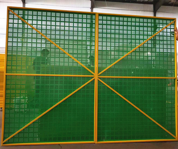 外架钢板防护网/建筑工地外架钢板防护网