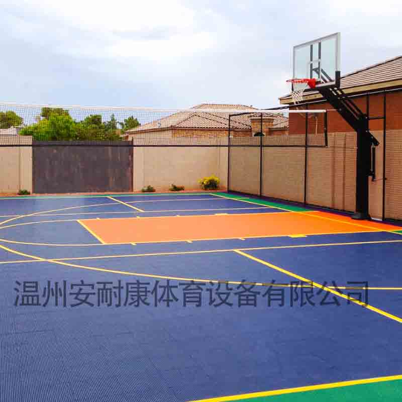 篮球场悬浮地板 防滑塑胶地板