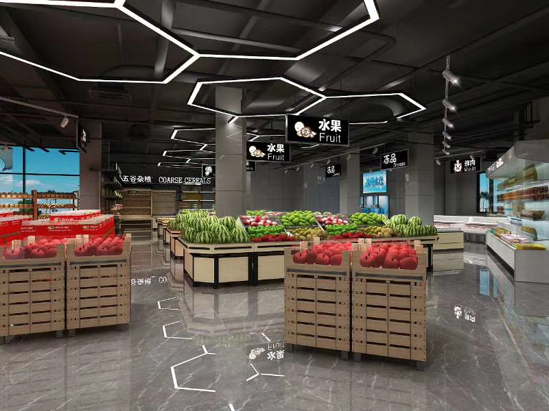 上海超市货架上门测量，设计，制作，安装一站式整体解决方案
