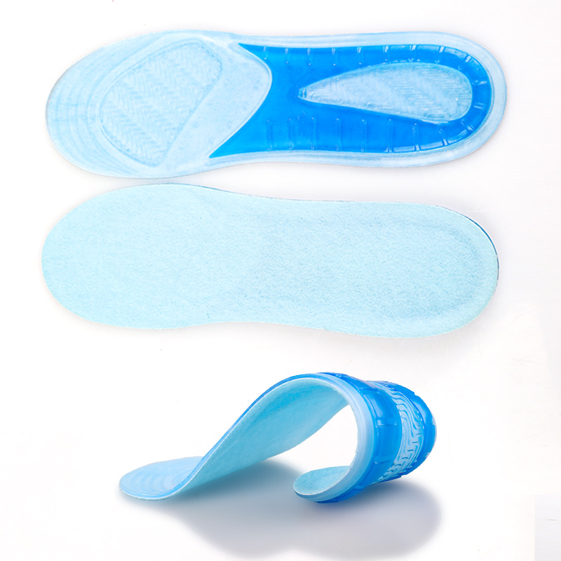 后跟垫脚跟垫硅胶双色可自由裁剪弹力减震运动鞋垫透气吸汗鞋垫