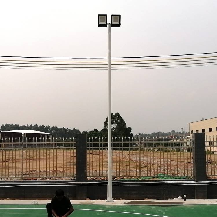 惠州6米篮球场灯杆厂家 篮球场灯柱高度 球场灯柱安装图片
