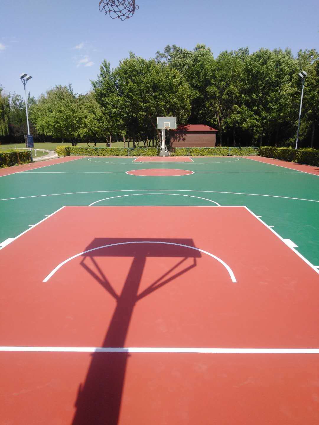 门头沟篮球场地施工 网球场施工 健身步道施工