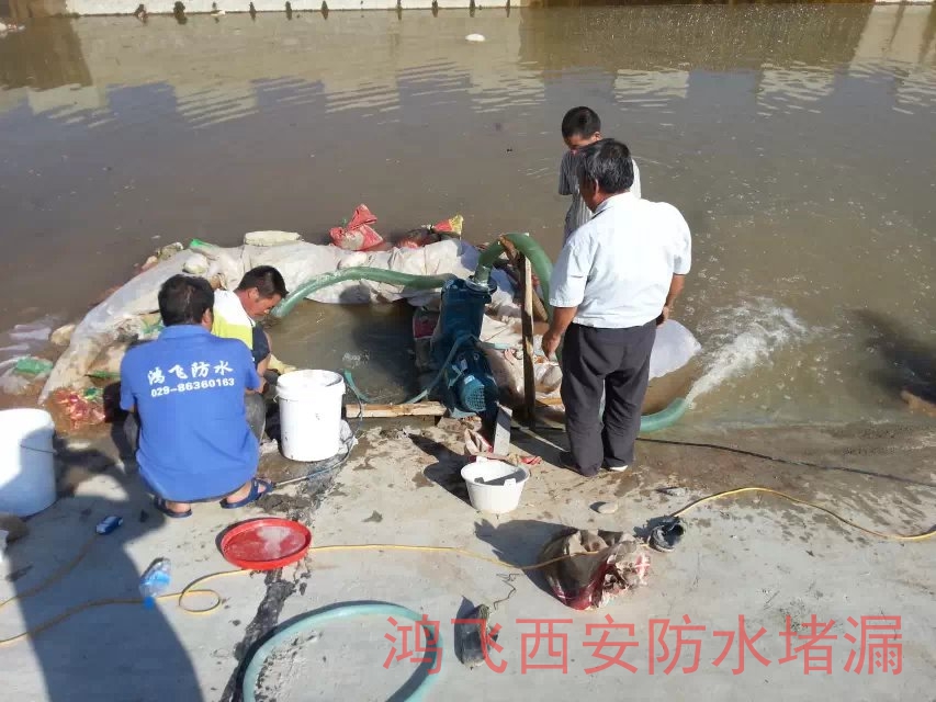 水电站蝶阀渗漏水怎么办 变电站漏水现场处置方案 鸿飞西安堵漏公司经验丰富放心