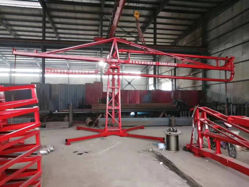 混凝土布料机工地小型12米手动15米电动18米圆筒框架内爬式布料机