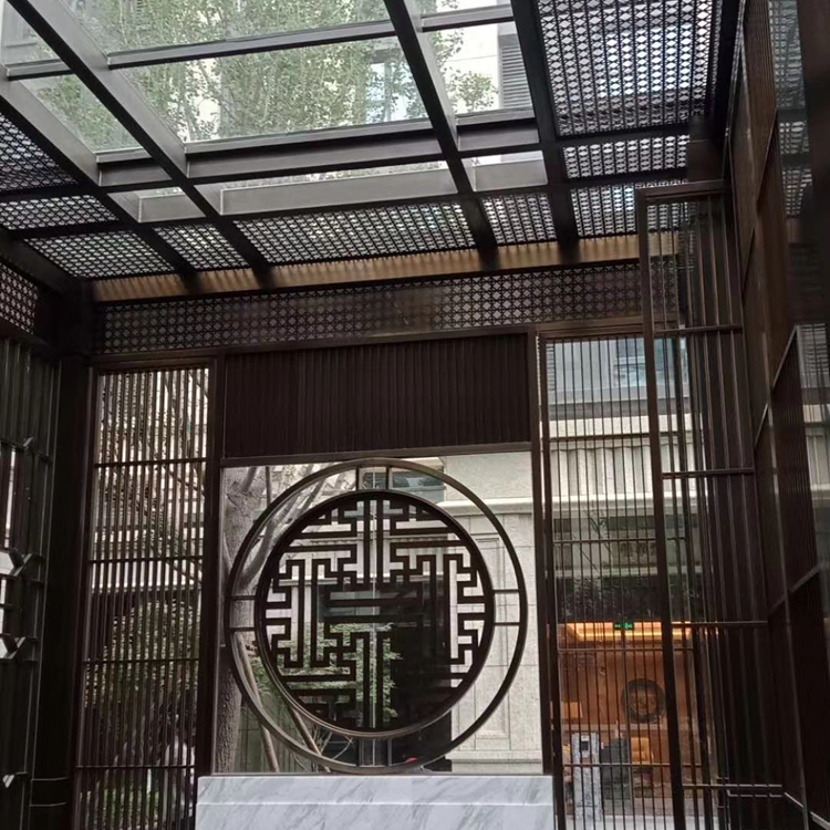天津铝单板厂家廊架铝单板景观亭廊架铝板