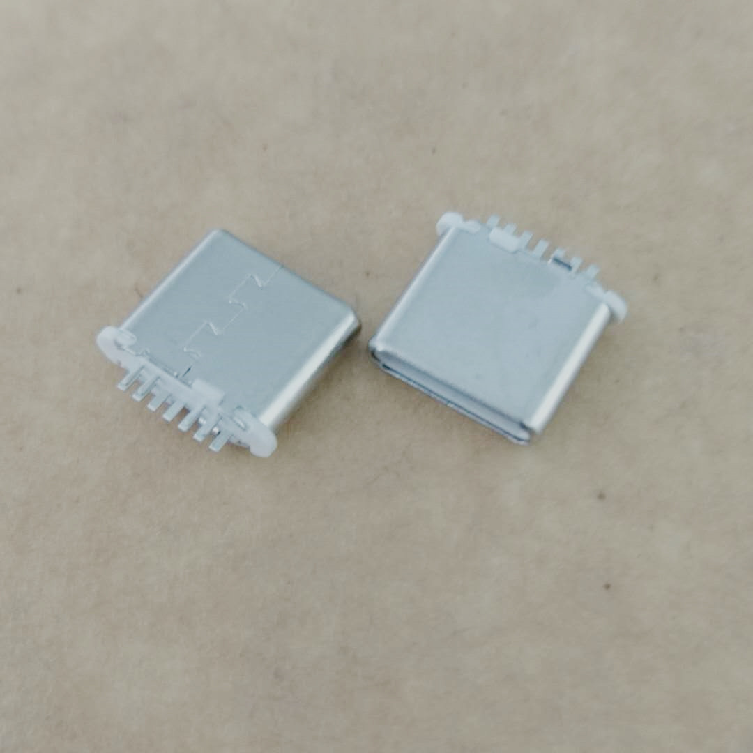 USB TYPE-C 11P公头 夹板0.8 **短体L=7.2 无线充背夹公头 白胶