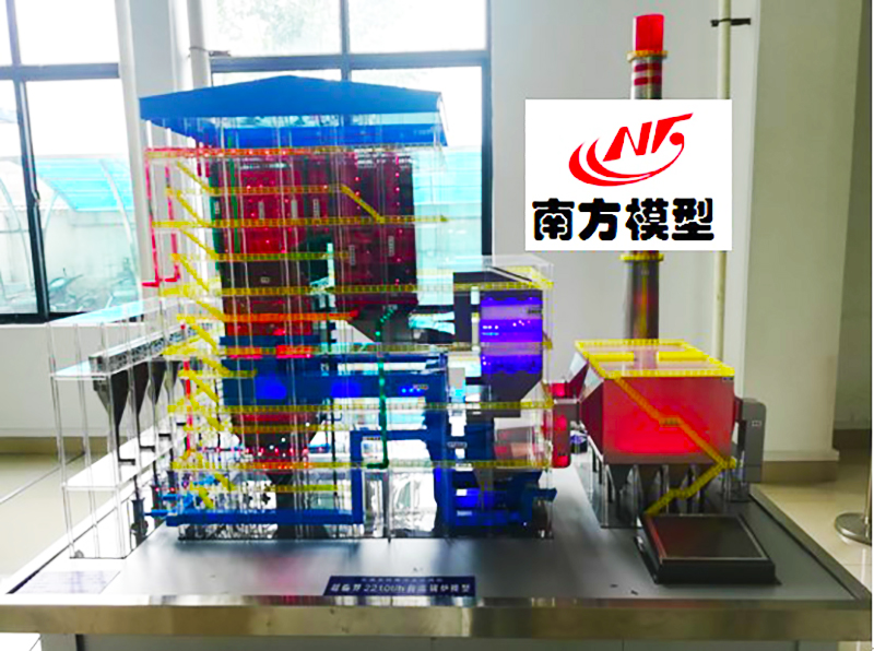 武汉350MW火力发电厂整体仿真模型规格 350MW火力发电厂房模型