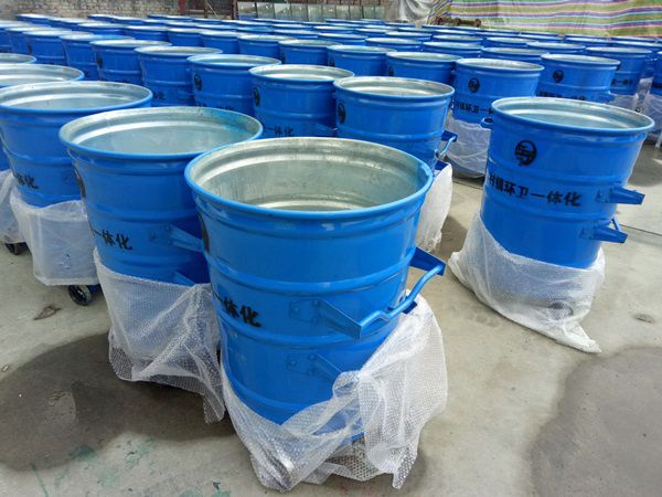 环畅垃圾桶厂家供应hc2035环卫大铁桶 铁皮垃圾桶 圆形大铁桶