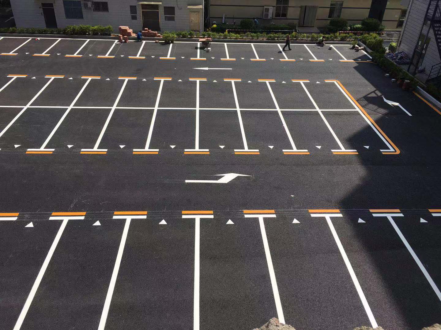 新余小区停车场画线，新余停车场划线规划，新余停车场划线厂家